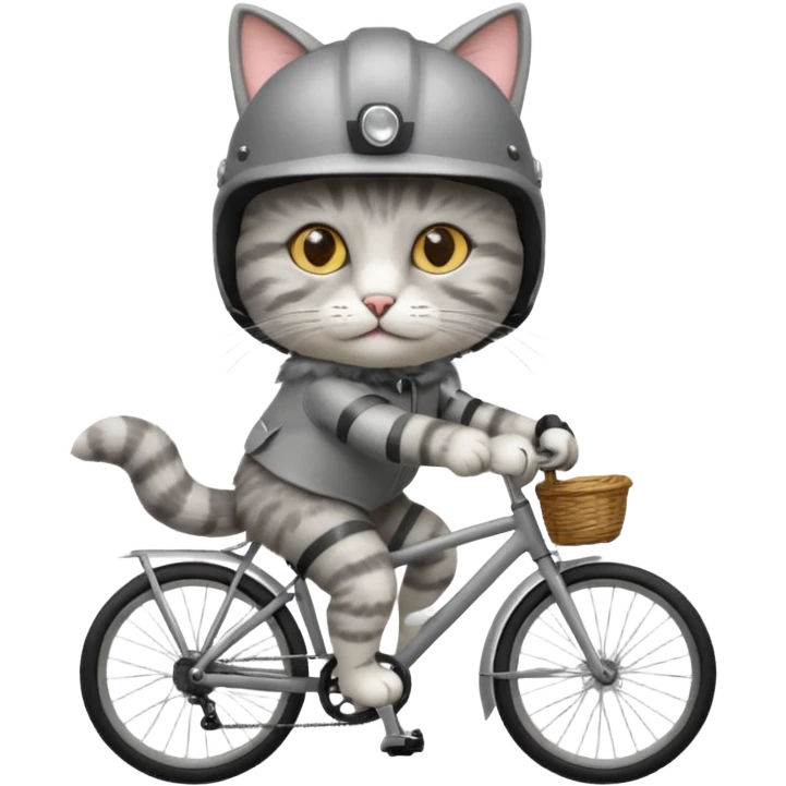 cat cyclist emoji