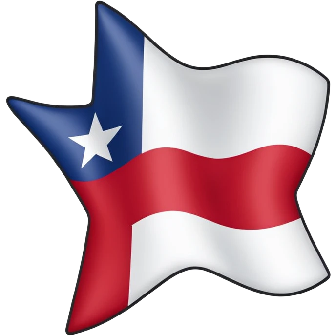 Star shaped Texas flag emoji