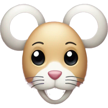 Chanel bag with mouse watching out emoji