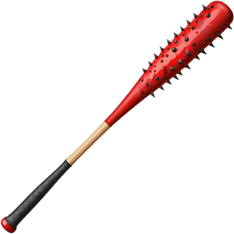 Baseball bat with Spikes and blood emoji