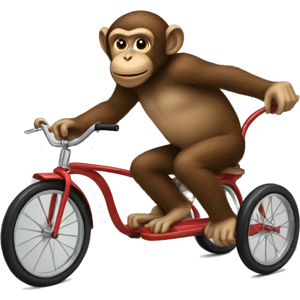 Monkey on a tricycle  emoji