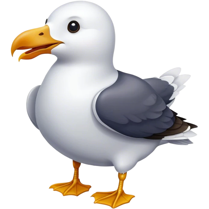 Bear seagull  emoji
