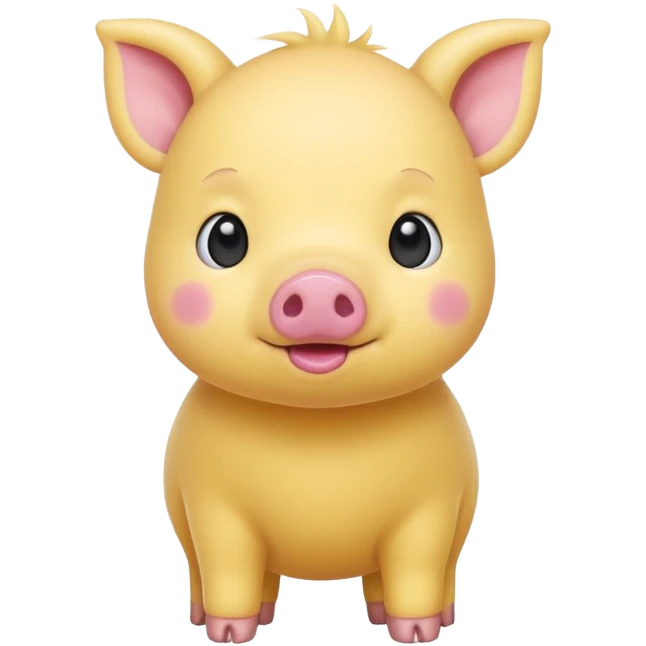 yellow baby pig emoji