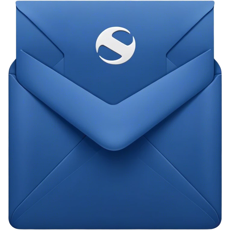 dark blue 
envelope emoji