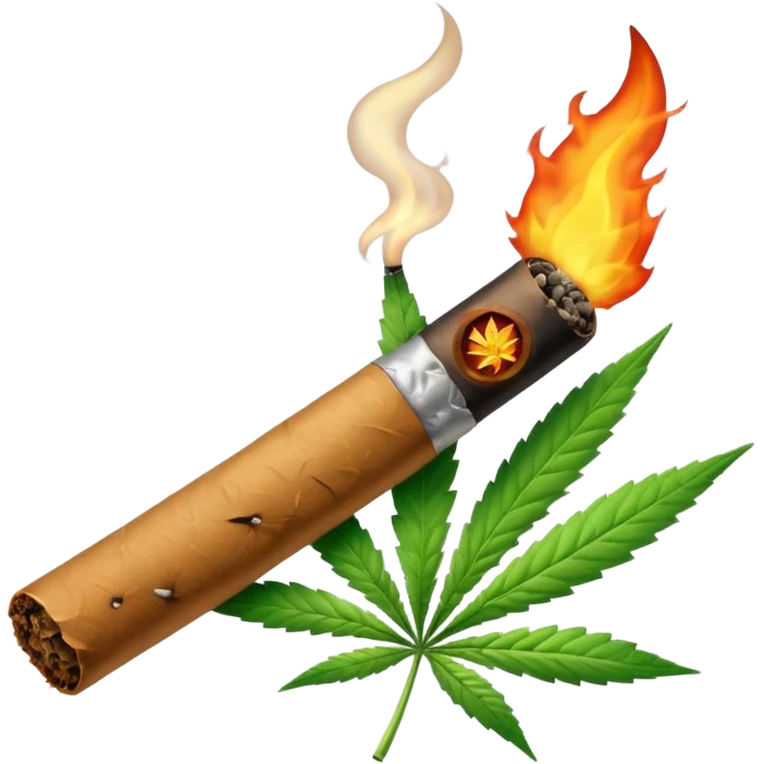 a lit joint emoji