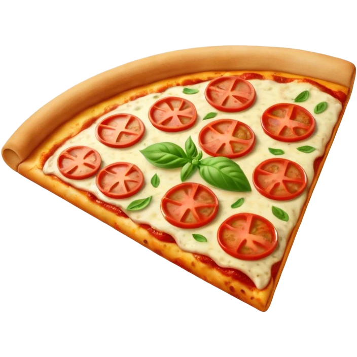 pizza Margherita slice (basil) emoji