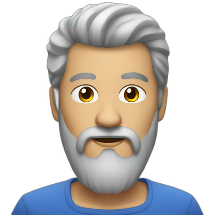 Kung fu Man Grey beard emoji