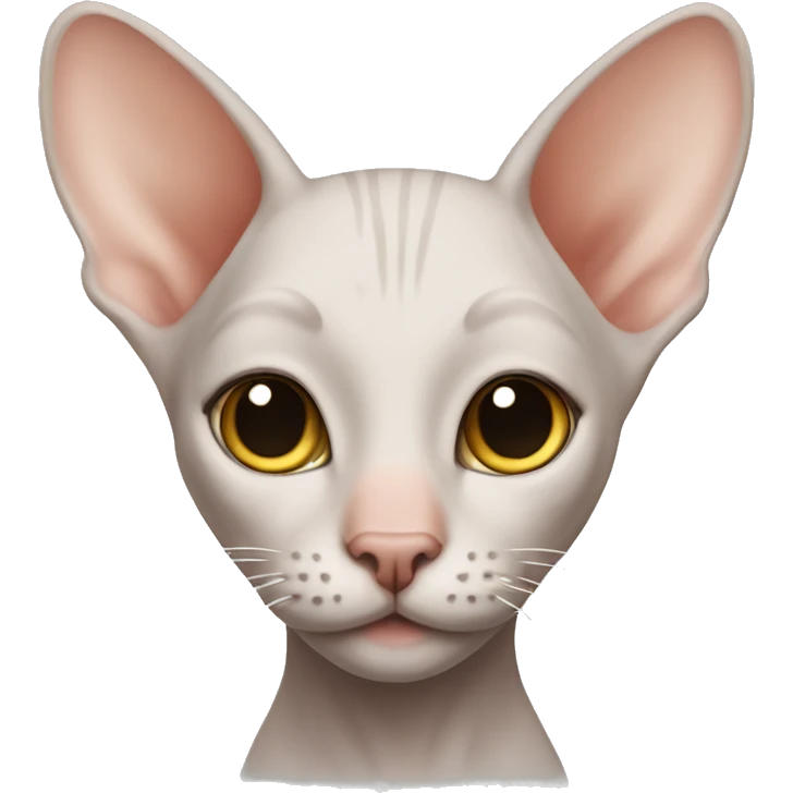 Hairless cat ￼ emoji