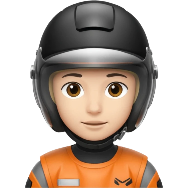 motorcycle human with helmet emoji