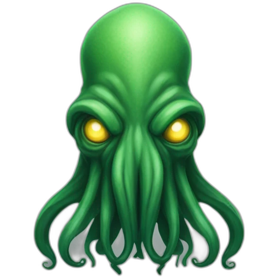 Cthulhu, the evil god of the Cthulhu Mythos emoji