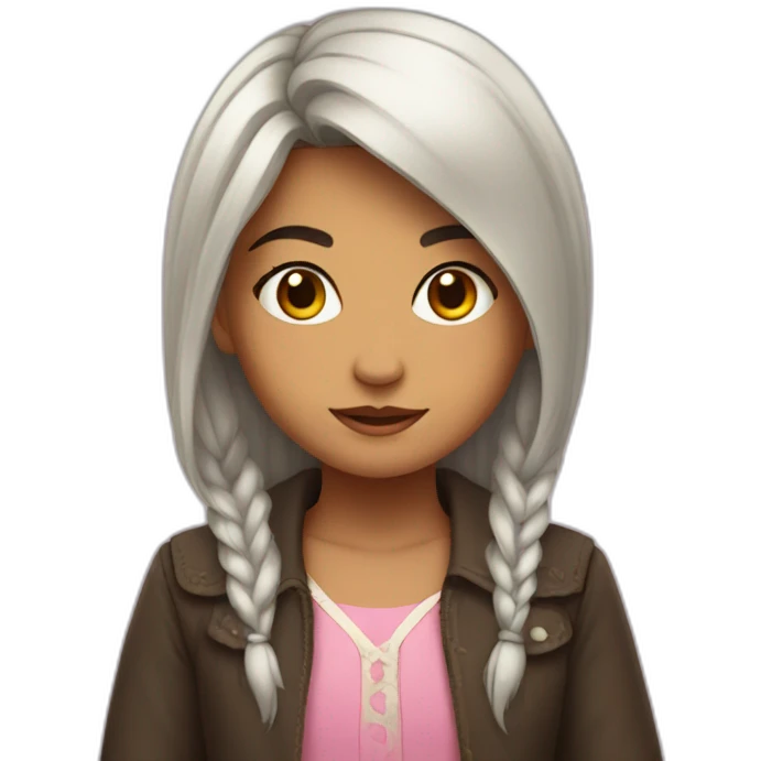 Niña enfadada emoji