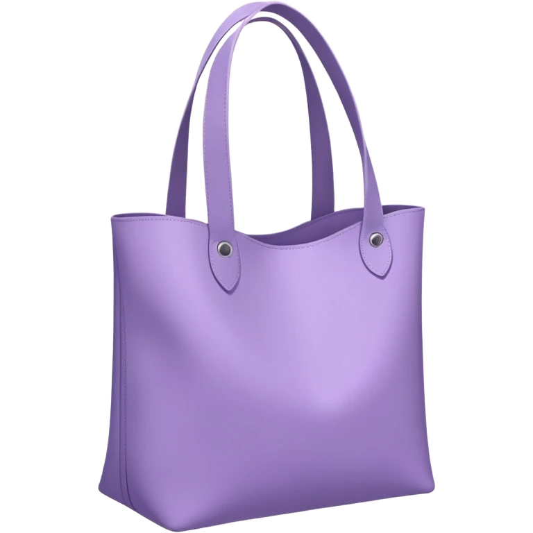 Light purple tote bag simple emoji