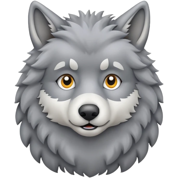 Wolf counting sheep emoji