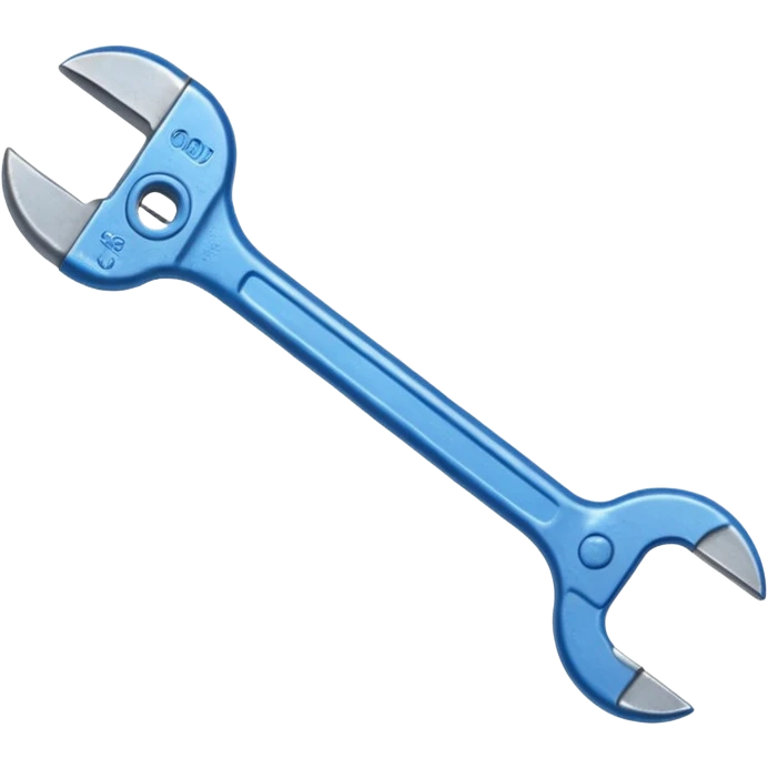 blue wrench emoji