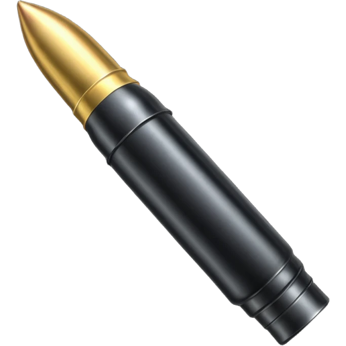 black long bullet 7.62 emoji