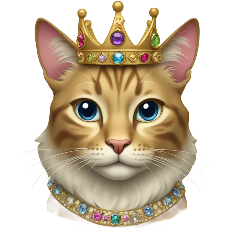 Cat with a crown emoji