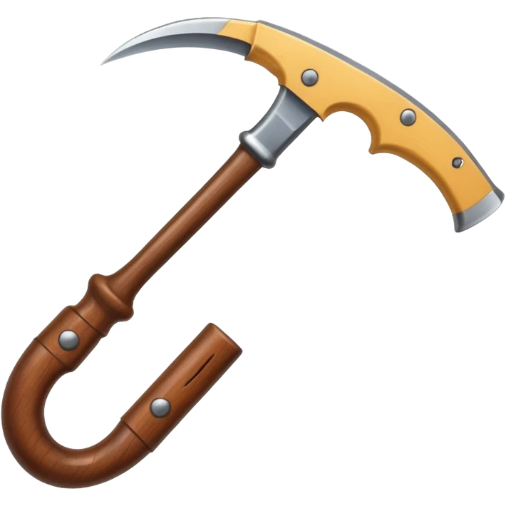 The sickle used by farmers emoji