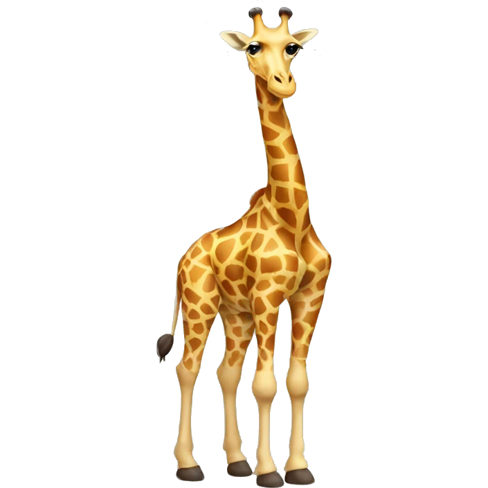 giraffe full body that has two heads emoji