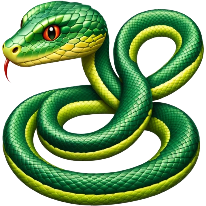 green snake skin print emoji