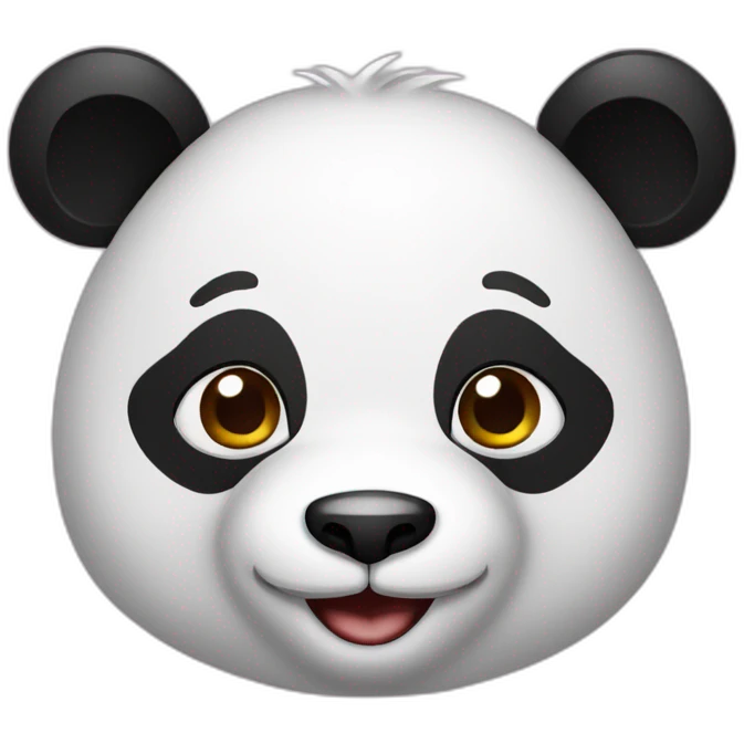Panda avec coiffure alsacienne emoji