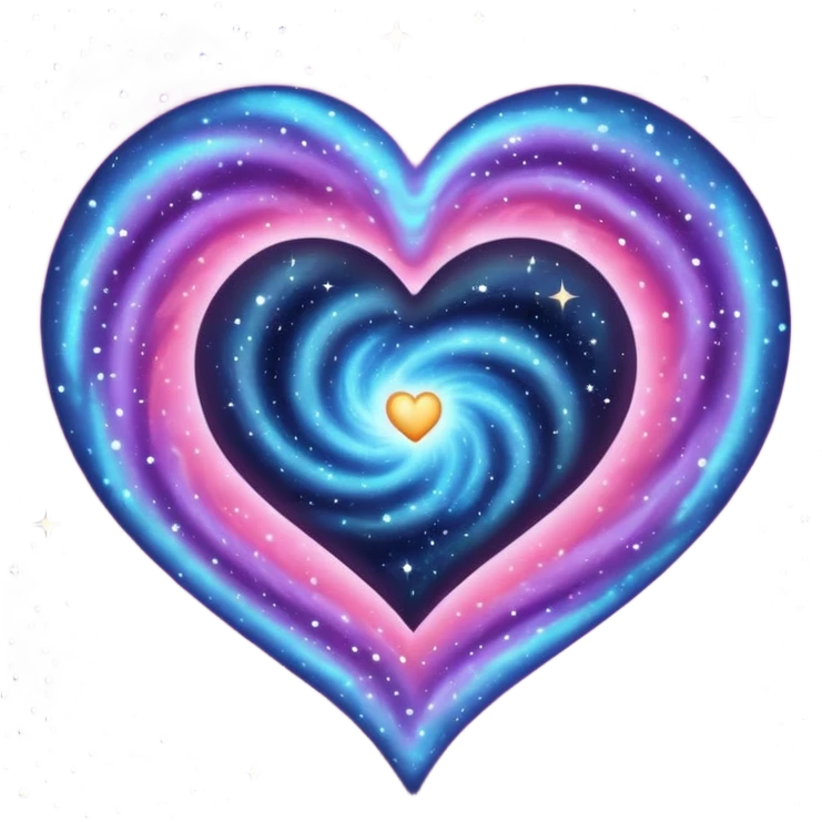 Galaxy heart  emoji