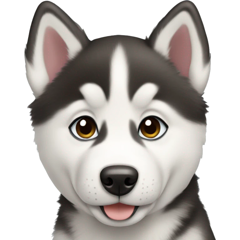 siberian husky puppy emoji
