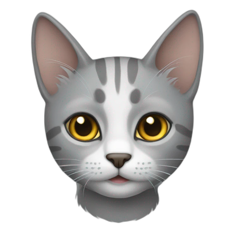 Gato gris emoji