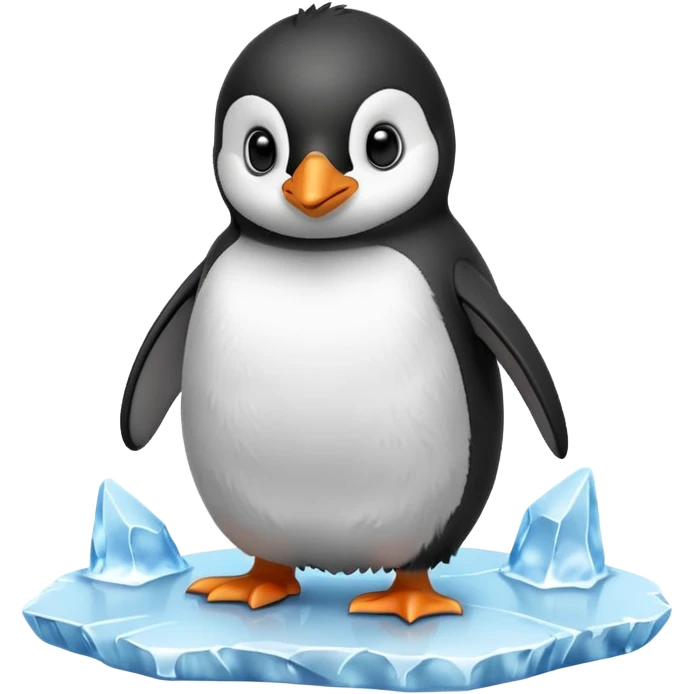 baby penguin on the iceberg emoji