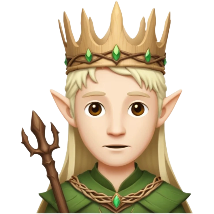 Elven King wooden crowen out of sticks emoji