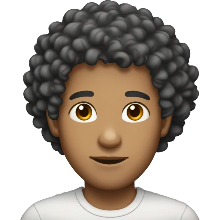A lighskin male with curly hair emoji