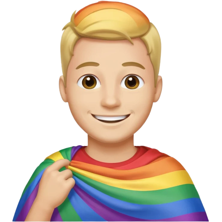 Gay man rainbow emoji