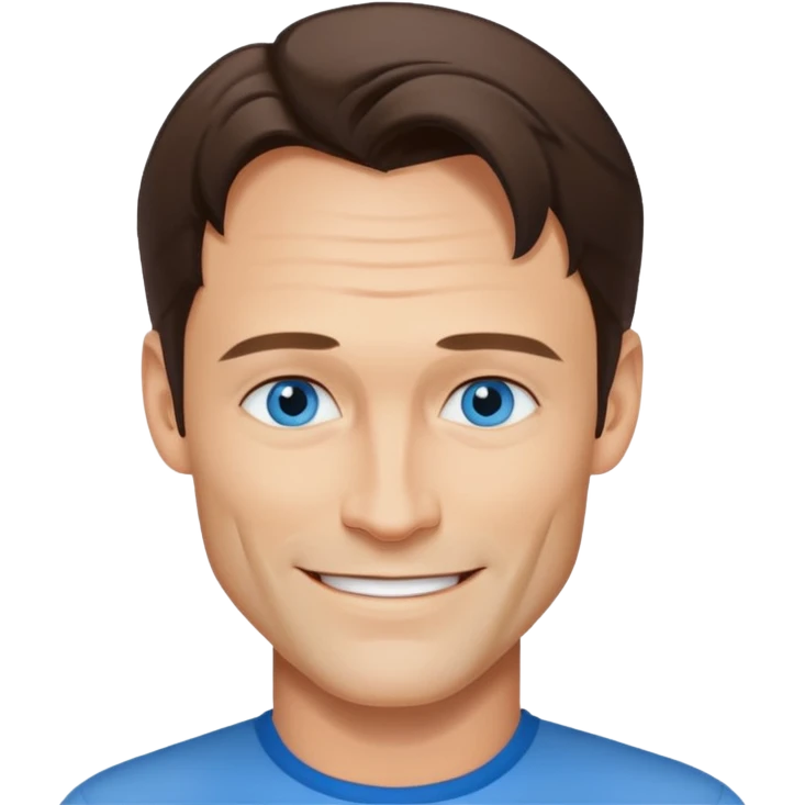 Stephen Moyer with blue eyes emoji