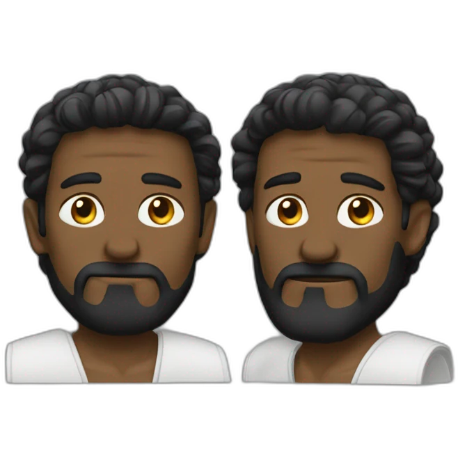 Duelo cruzado negro emoji