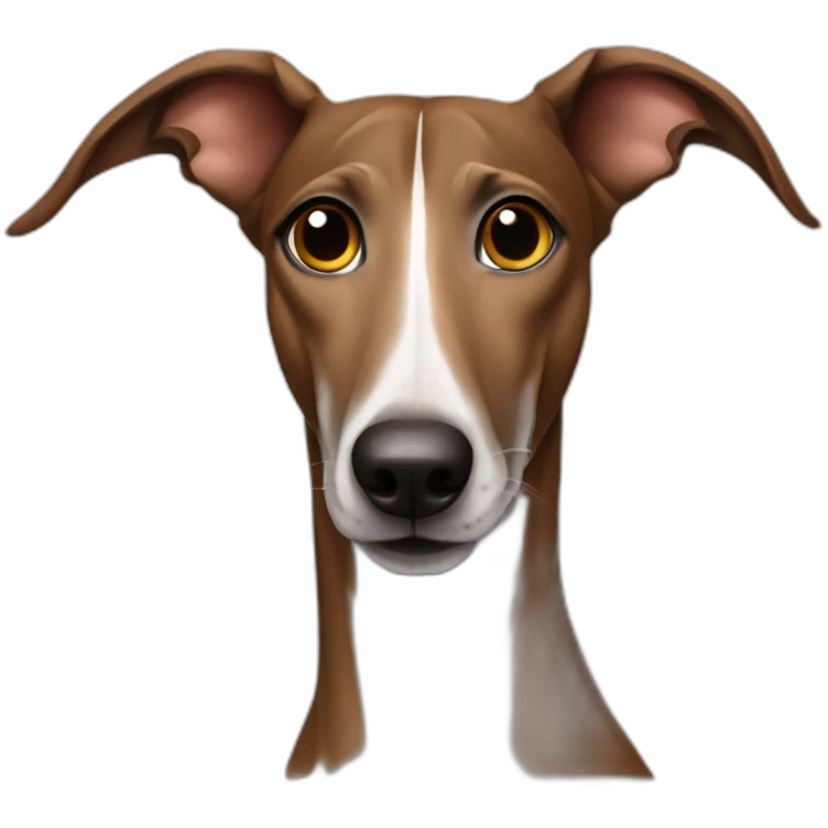galgo espanol, brown emoji