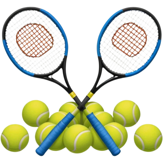 el polideportivo, agrega unas raquetas de tenis emoji