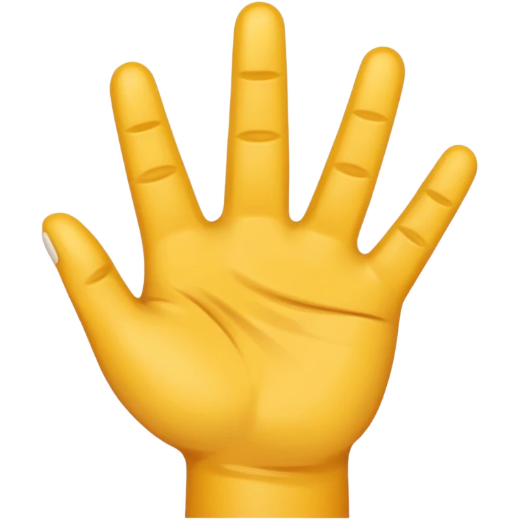 Una mano con 3 dedos emoji