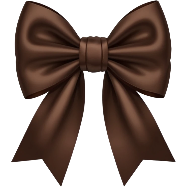 dark brown bow emoji