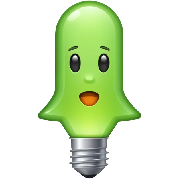 make exclamation mark in light green color emoji emoji