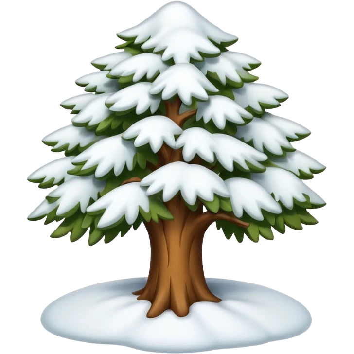 snowy tree emoji