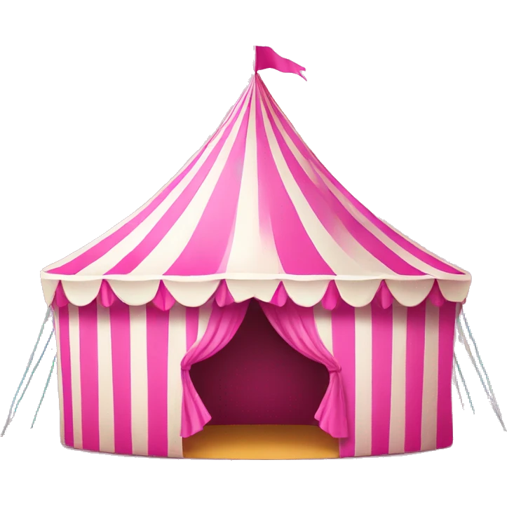 pink carnival tent emoji