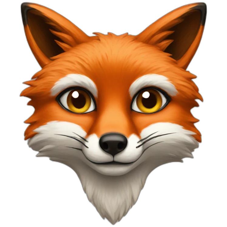 Fox painting emoji