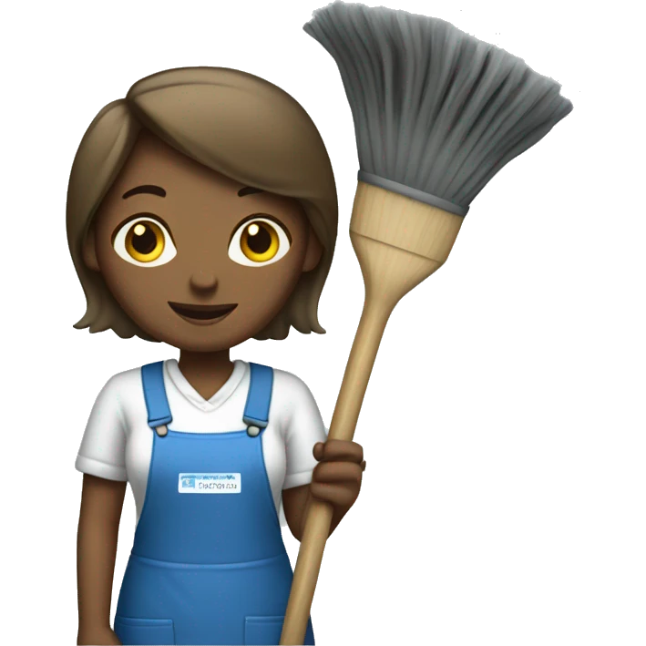 Cleaning woman emoji