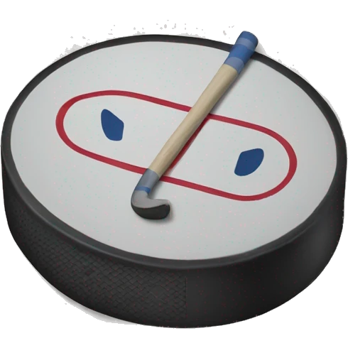 Hockey puck emoji