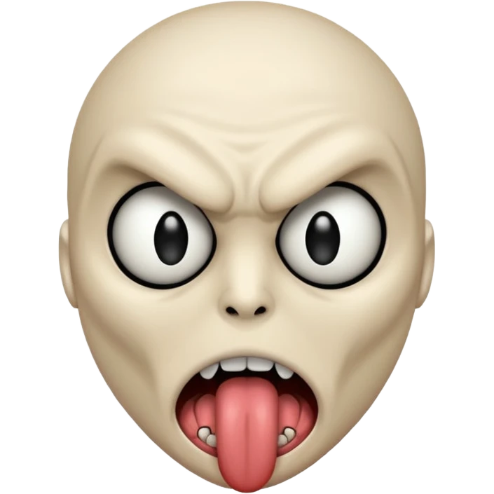scp 096 with his tongue out emoji