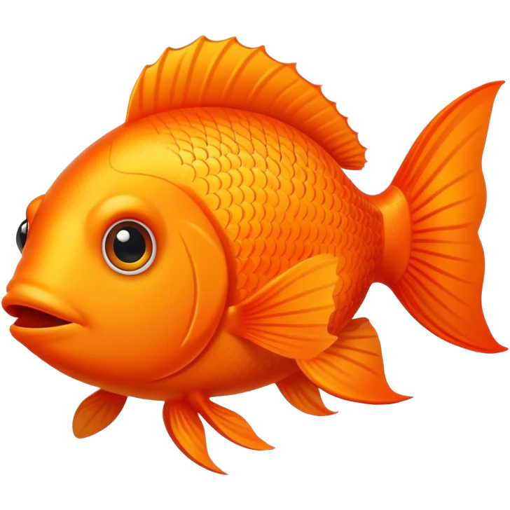 Orange fish emoji