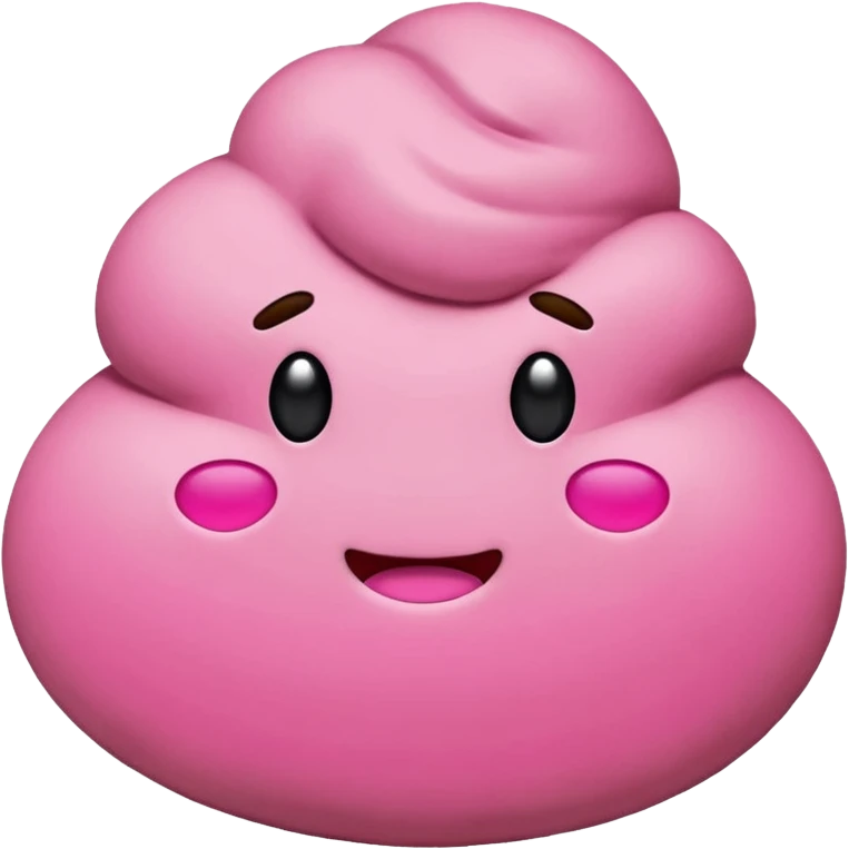 Pink poop emoji emoji