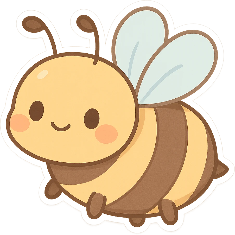 一只可爱的蜜蜂 emoji