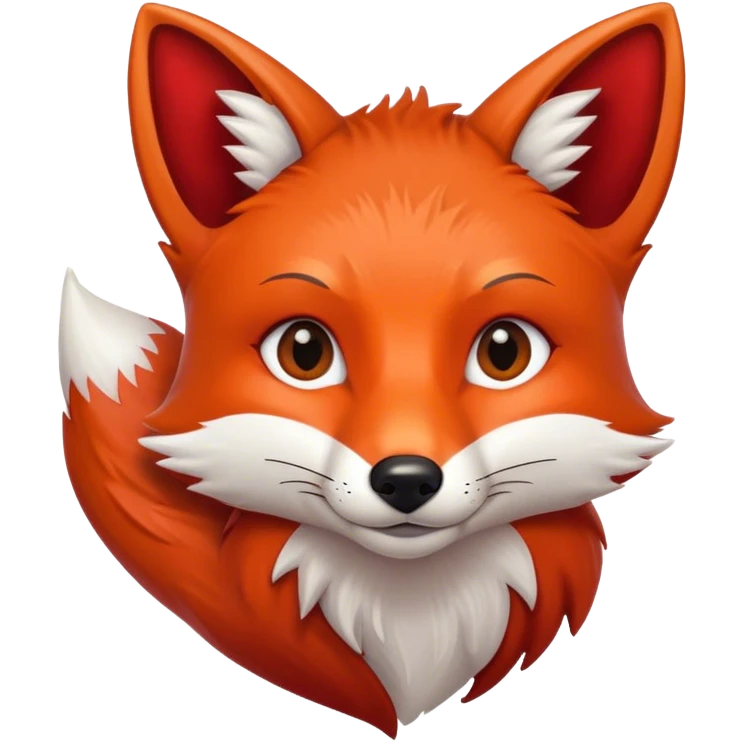 A hot fox emoji