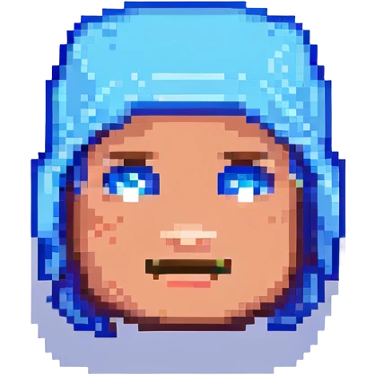 Minecraft Steve head pixel art emoji