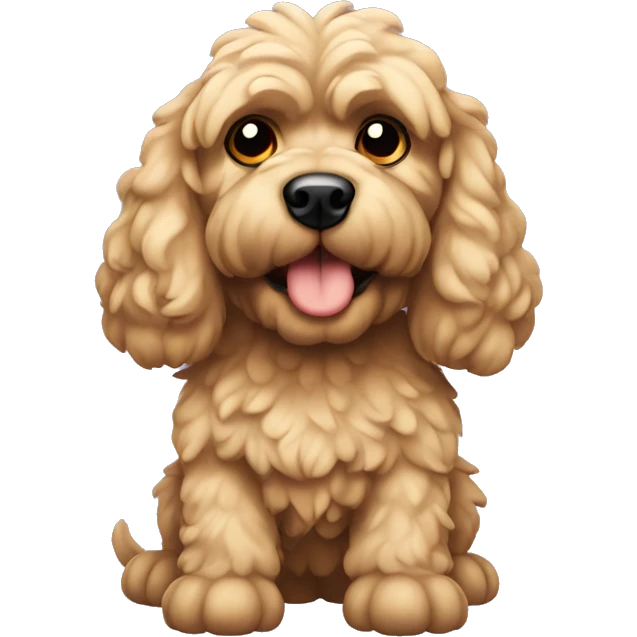 Buff cockapoo  emoji